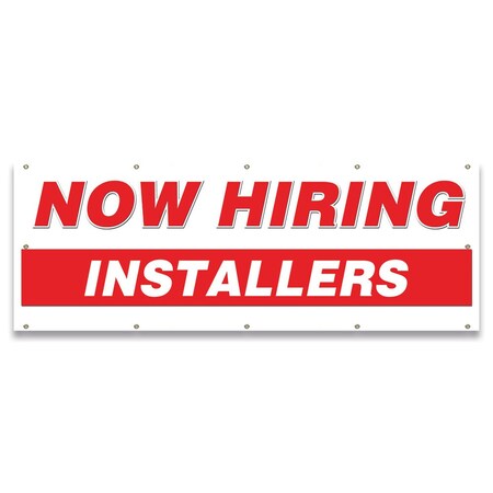 Signmission Now Hiring Installers Banner Apply Inside Accepting Application Single Sided B-120-30261